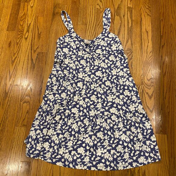 Ann Taylor LOFT Dresses & Skirts - Ann Taylor Loft Sleeveless Dress Floral‎ Blue Medium